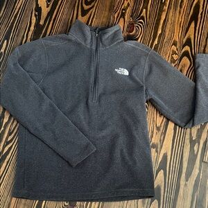The North Face Grey 1/4 zip Pullover